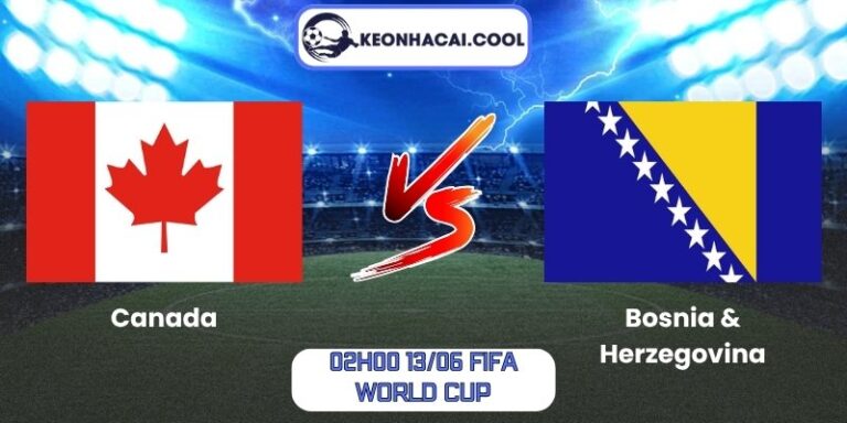 Soi kèo Canada vs Bosnia & Herzegovina (02h00 13/06, FIFA World Cup) 1 Canada vs Bosnia & Herzegovina